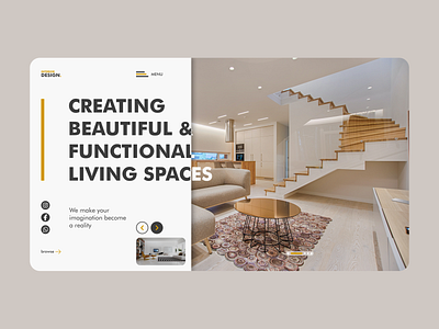 Interior Design Website Portfolio Design