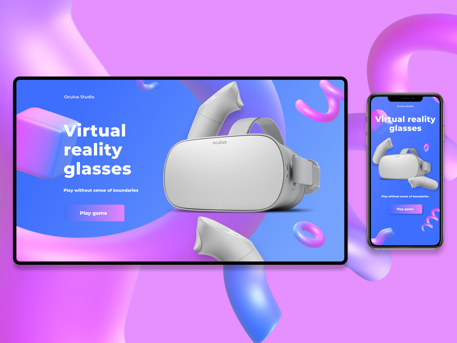 Banner for vrstore by Nadiia on Dribbble