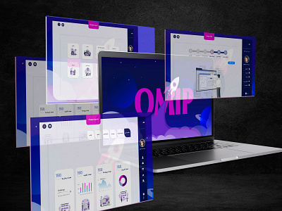 omip app design graphic design ui ux vector