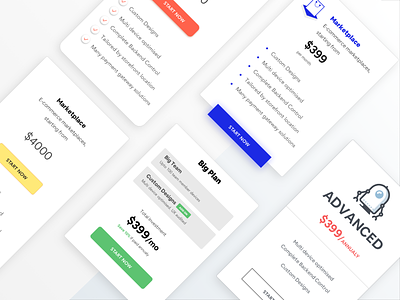 Free Pricing Card Templates. Sketch File Included
