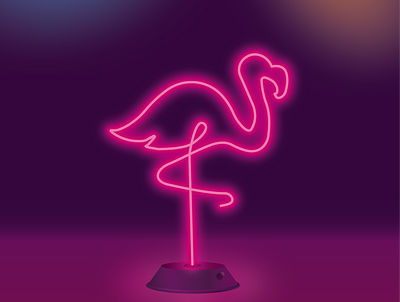 Flamingo - Neon illustration neon neon colors neon light neon lights neon sign