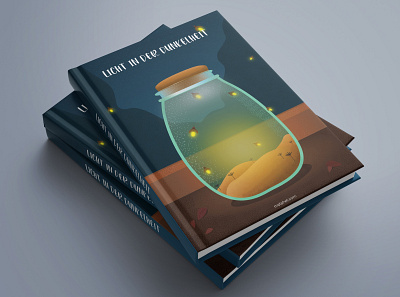 Mock-up of book book bookcover bookcoverdesign bookdesign cover art cover design design illustration jar lamp light