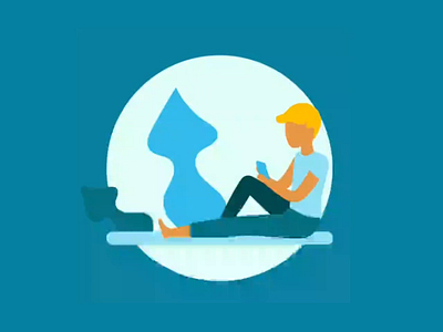 Chilling vibes 2danimation 2dart 2dcharacter chillin chilling illustration mood texting vector vibes