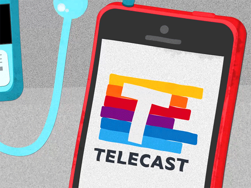 Telecast Bumper aftereffects animation app bumper gif ios motiongraphics telecast texture