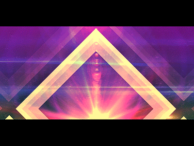 Diamond Loop backdrop concert diamond flares geometric piramid projection triangle