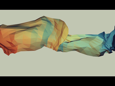 happy low poly cloud after effects flow low poly triangle