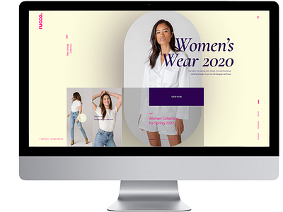 Rucco Boutique apparel design ecommerce fashion shop ui web