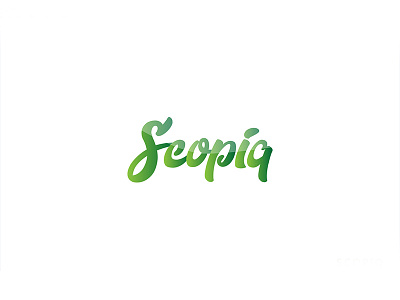 Scopiq ad agency branding graphic illustrator lettering logo