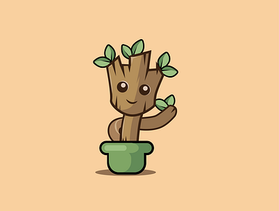 Groot adobe adobe illustrator design groot grootillustration illustration illustrator minimal minimalist vector