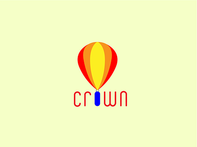 Logo design - Hot air balloon Crown adobe adobe illustrator art dailychallenge design designs illustration illustrator logo logochallenge logodesign vector
