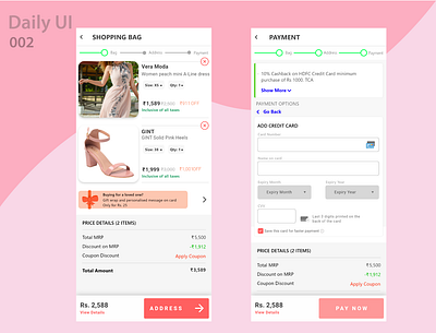 Credit card checkout - Daily 002 adobe adobexd adobexduikit art daily002 dailychallenge dailyui dailyuichallenge design illustration ui uidesign uiux vector