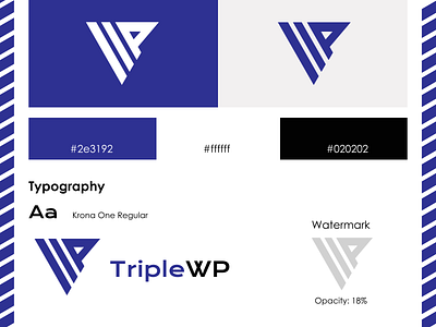 TripleWP - logo design 30daychallenge adobe illustrator brand brand design branding logo logocore logodesign typography vector