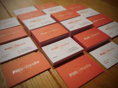 Business cards Pith Media business business cards cards pith media spot uv visitekaartjes