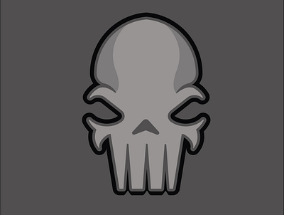 Skull Visage design icon illustration logo