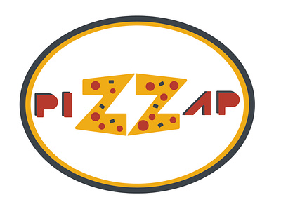 Pizzap design icon illustration logo