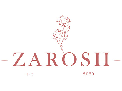 Zarosh adobe illustrator apparel branding design elegance icon identity design logo minimal
