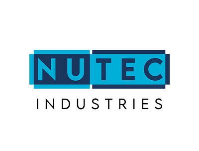 NuTec Industries bold branding design icon illustration logo rigid