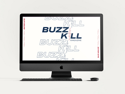 Buzzkill Magazine branding identity design illustration logo design social media web design