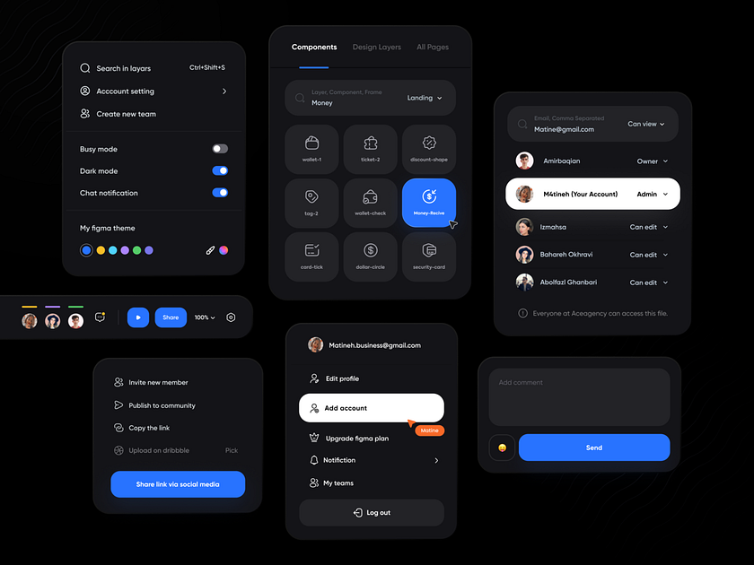 Figma Components by Matine on Dribbble