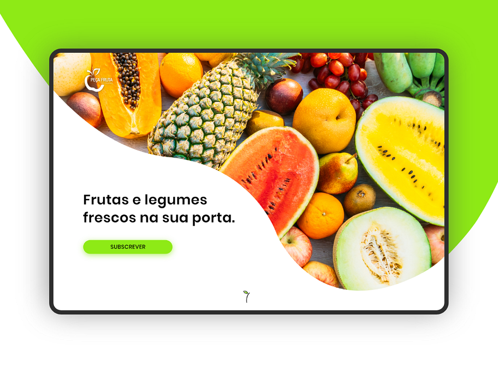 Fruit Delivery Landing Page by Bárbara Marcelino on Dribbble