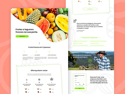 Fruit Delivery - Landing Page design fruit icon landing page product design ui ux web web design website