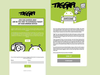 Taggifi - Register Your Interest app front end development ia responsive ui design ux