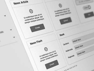 Zen - CMS Wireframe cms ia ux wireframe