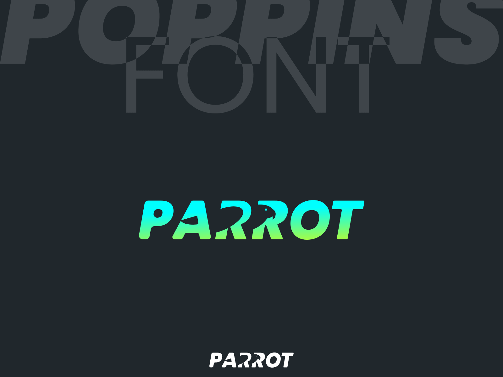 Parrot Logo GIF banner banners branding design icon illustration logo poster typography vector