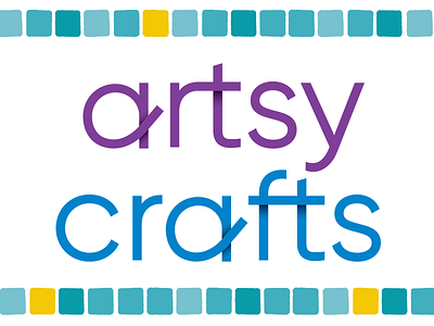 Artsycrafts - Endless Possibilities arts blue branding crafts creativity endless green infinity logo mosaic possibilities