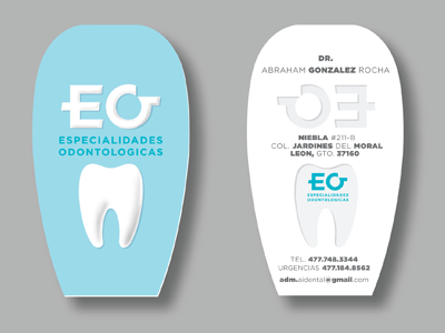 Eo Dental blue cards dental dentist e o tooth