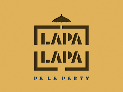Lapa Lapa branding logo party stencil