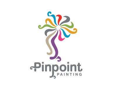 Pinpoint Painting colours logo p paint painting