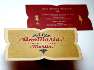 Ana Maria Martin business card die cut rudy