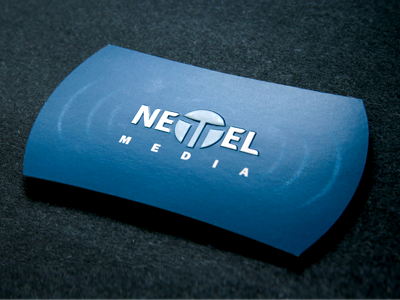 NETTEL Cards business card die embossing pantone rudy