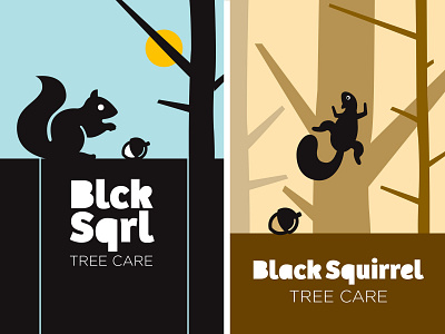 Blck Sqrl Shot business cards rudy sun tree