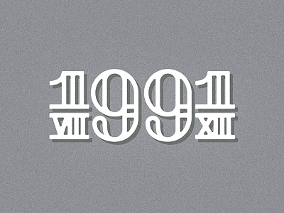 8.13.1991 1991 birthday greyscale josergil lettering logo number typography