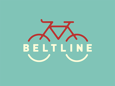 Beltline atlanta beltline bike blue color logo typography