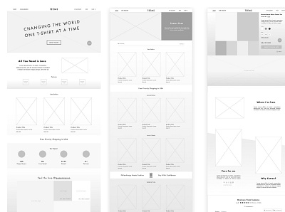 Wireframes, UX-UI high fidelity wireframes