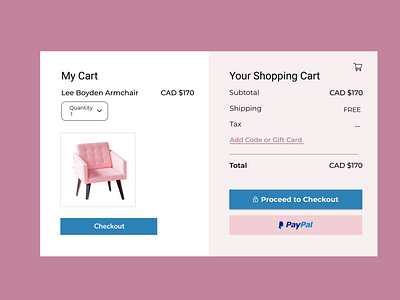 Credit Card Checkout  | Daily UI 002