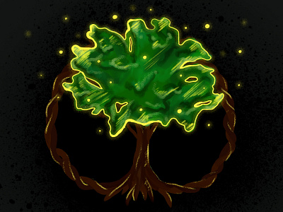 Magic tree adobe illustrator adobe photoshop decoration design illustration magic magical magician tree vector