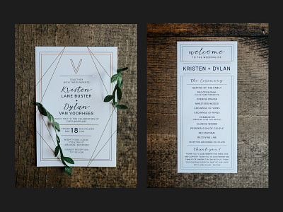 Wedding Invitation and Program Card design wedding wedding invitation