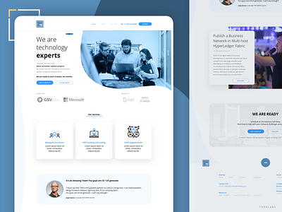 1950Labs Website 1950labs blue cards company branding desktop icon innovation software software company startup tech technology ui website website builder