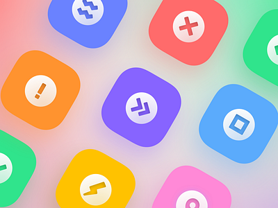 Icon Set Daily Scrum Meeting agile app blur colors design icon iconset iconsystem innovation mobile scrum shadow tech