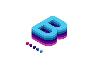 Isometric B - 36 days of type adobe adobe illustrator art design illustrator isometric typography