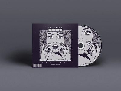 CD Cover | Mockup ''In Love'' adobe photoshop album cover design branding cd mockup design designs music