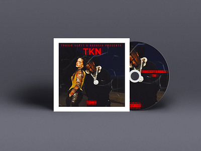 CD Cover | Mockup ''TKN'' adobe photoshop album cover design branding cd mockup design music travis scott