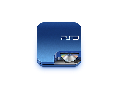 PS3 II blue digital art draw icon illustration painting ps3 realism sony