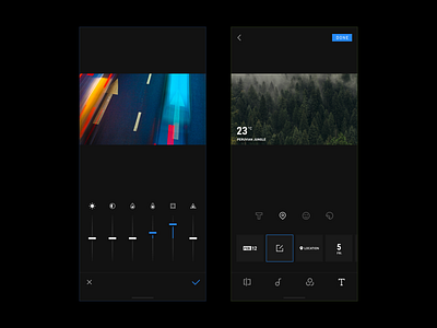 C O N T R O L blue darkness design dji draw edit flat icon illustration ui ux