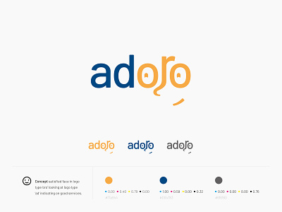 Adoro Logo blue design icon logo logotyp logotype logotype design marine