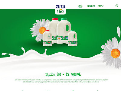 Site - Zuzu Bio graphic design ui ux website design